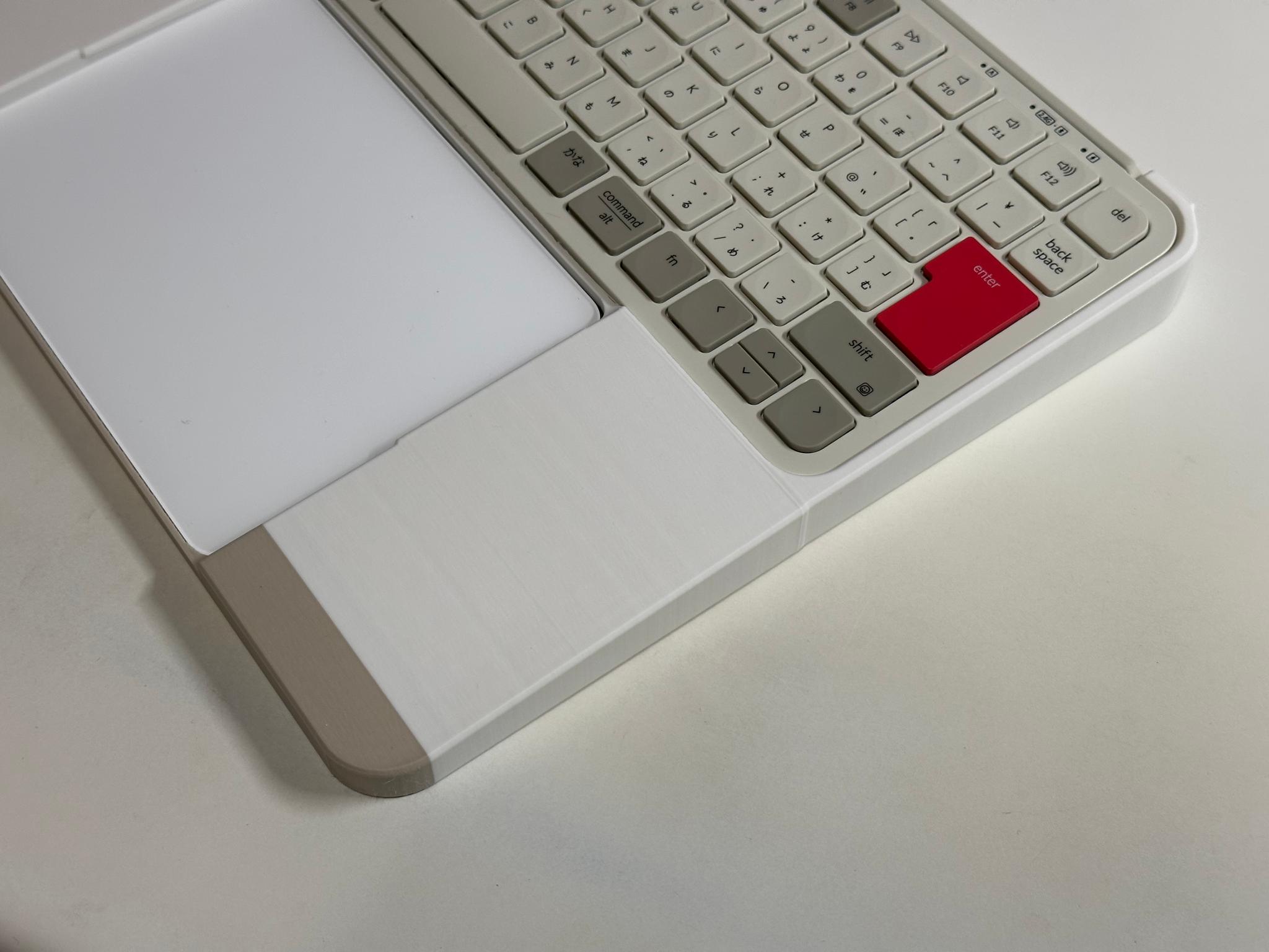 Keychron B1 Pro & Magic Trackpadドッキングトレイ+リストレスト | 3枚目