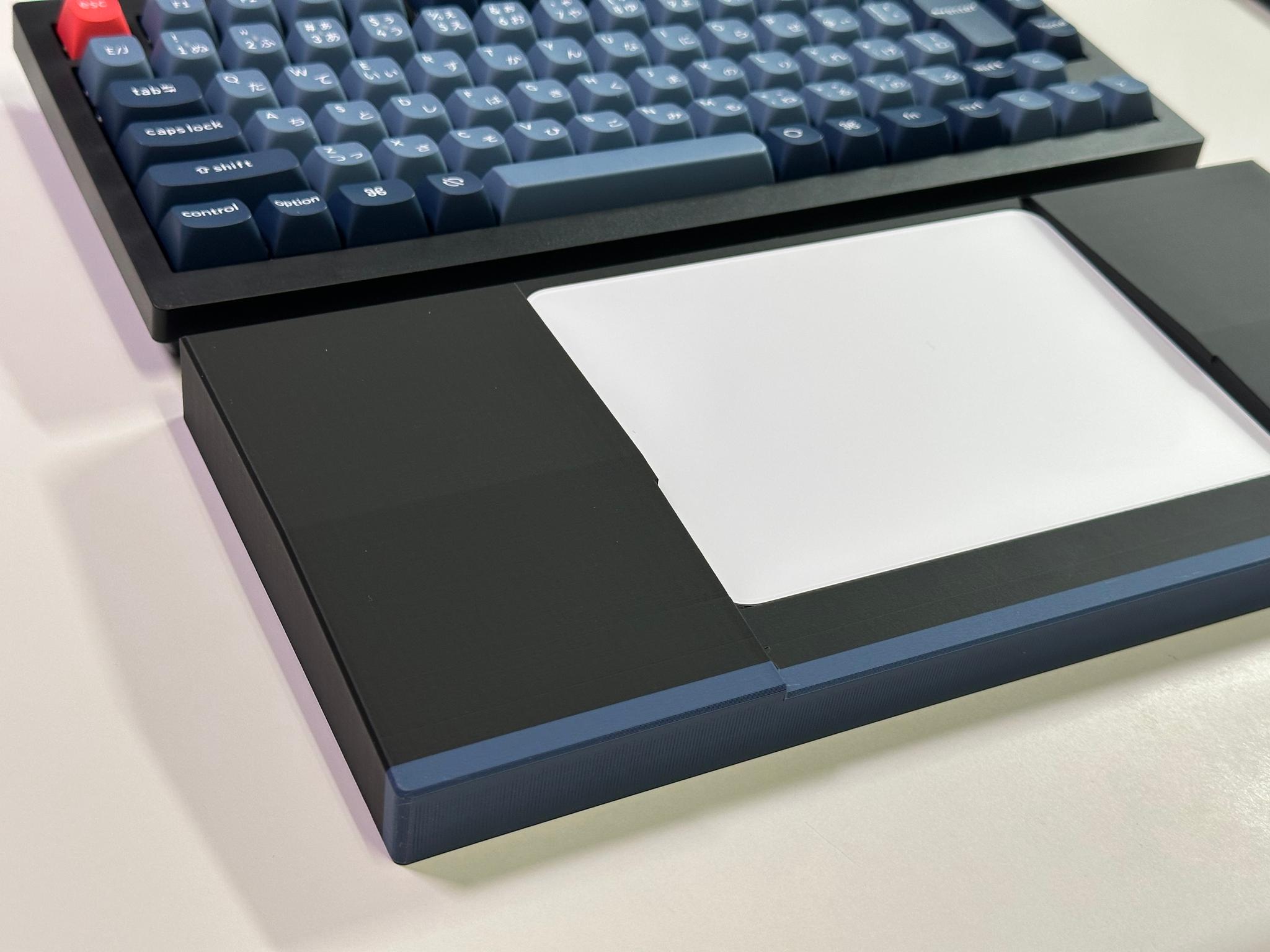 Keychron V1 Max用リストレスト&キーボードカバー 26/21mm  Magic Trackpad対応 | 2枚目