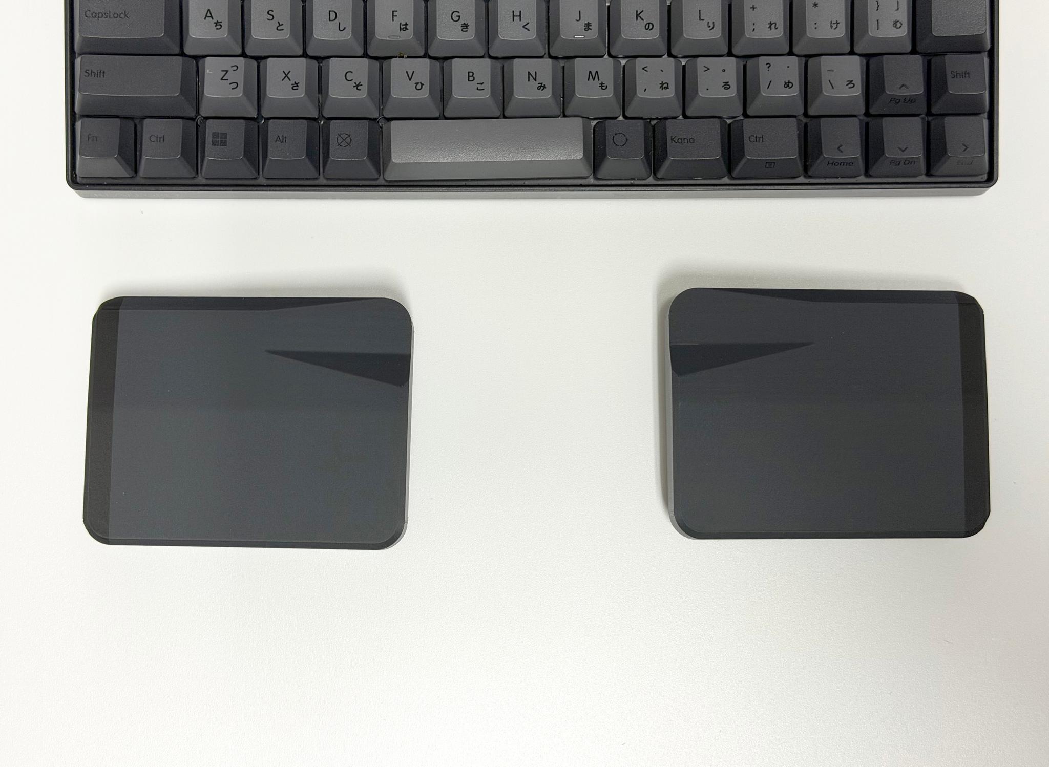 セパレート型モバイルリストレスト ワイド 傾斜タイプ8度 16to28mm 分割傾斜キーボード向け | 12枚目