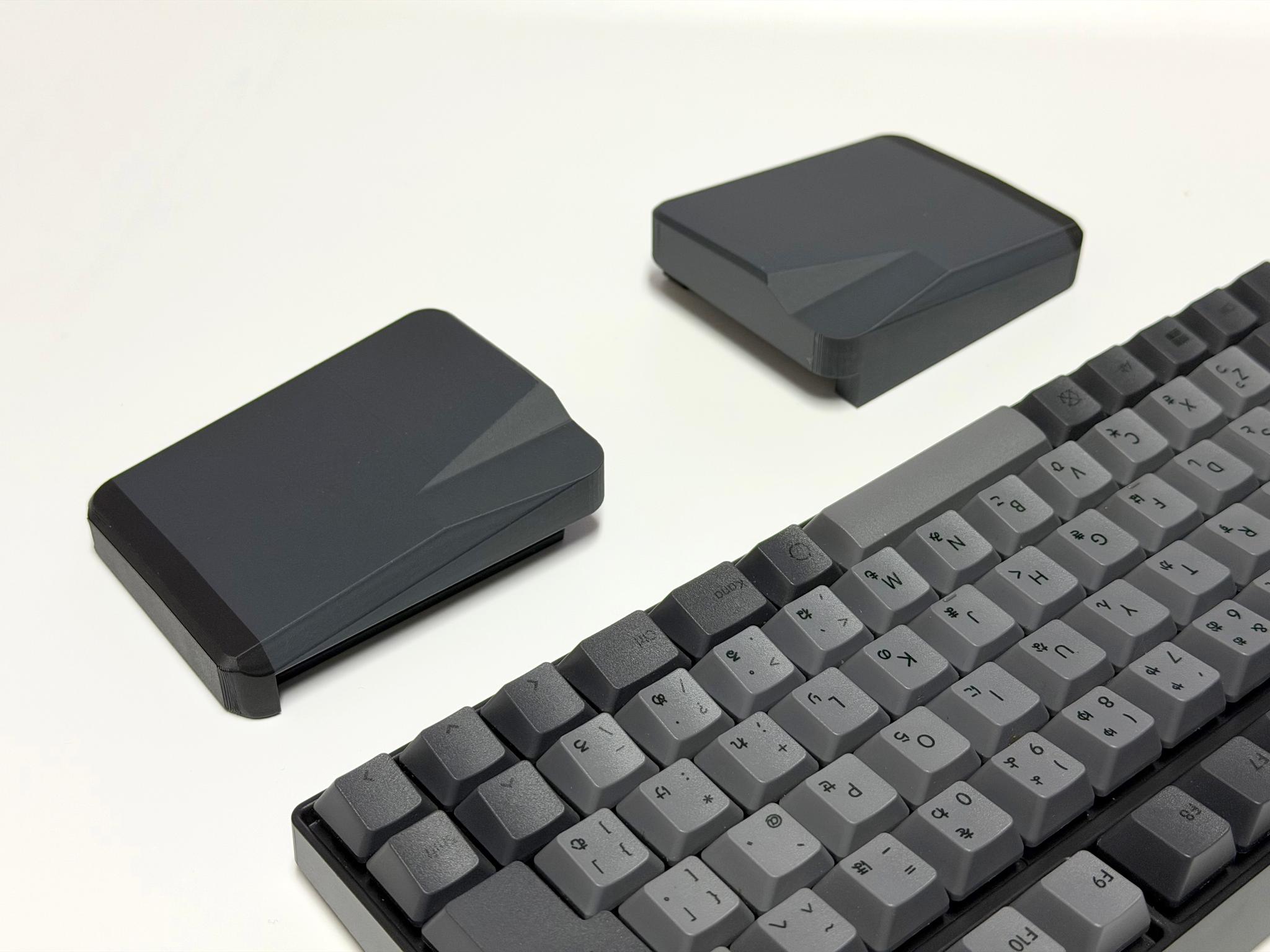 セパレート型モバイルリストレスト ワイド 傾斜タイプ8度 16to28mm 分割傾斜キーボード向け | 9枚目